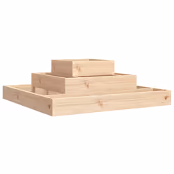 vidaXL Fioriera 80x80x27 cm in Legno Massello di Pino - Vista aggiuntiva 2
