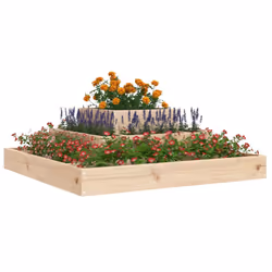 vidaXL Fioriera 80x80x27 cm in Legno Massello di Pino - Vista aggiuntiva 3