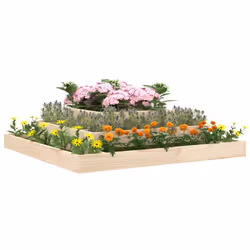 vidaXL Fioriera 110x110x27 cm in Legno Massello di Pino - Vista aggiuntiva 3