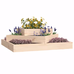 vidaXL Fioriera 83x83x27 cm in Legno Massello di Pino - Vista aggiuntiva 3