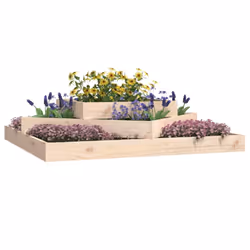vidaXL Fioriera 112x112x27 cm in Legno Massello di Pino - Vista aggiuntiva 3