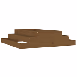 vidaXL Fioriera Marrone Ambra 110x110x27 cm in Legno Massello di Pino - Vista aggiuntiva 2