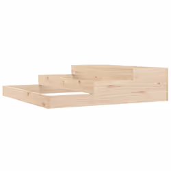 vidaXL Fioriera 107x107x27 cm in Legno Massello di Pino - Vista aggiuntiva 2
