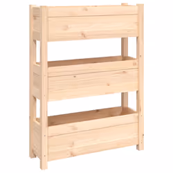 vidaXL Fioriera 77x25x104,5 cm in Legno Massello di Pino - Vista aggiuntiva 2
