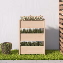 vidaXL Fioriera 77x25x104,5 cm in Legno Massello di Pino - Vista aggiuntiva 3
