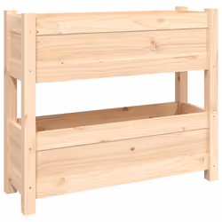 vidaXL Fioriera 77x25x66 cm in Legno Massello di Pino - Vista aggiuntiva 2