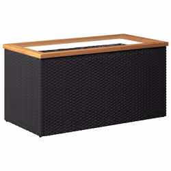Fioriera Nera 80x40x40 cm in Polyrattancod mxl 102925 - Vista aggiuntiva 2