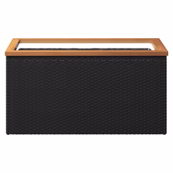Fioriera Nera 80x40x40 cm in Polyrattancod mxl 102925 - Vista aggiuntiva 3