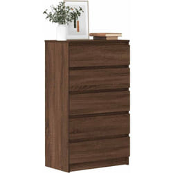 Cassettiera Rovere Marrone 60x36x103 cm in Legno Multistrato Vidaxl 6064