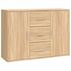 vidaXL Credenza Rovere Sonoma 91x29,5x65 cm in Legno Multistrato - Vista aggiuntiva 2