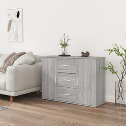 Credenza Grigio Sonoma 91x29,5x65 cm in Legno Multistratocod mxl 104679