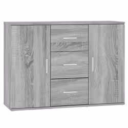 Credenza Grigio Sonoma 91x29,5x65 cm in Legno Multistratocod mxl 104679 - Vista aggiuntiva 2