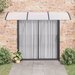 Tettoia per Porta Nera 300x100 cm Policarbonatocod mxl 73368 - Vista aggiuntiva 3