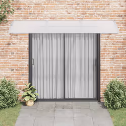 vidaXL Tettoia per Porta Grigia 300x100 cm Policarbonato - Vista aggiuntiva 3