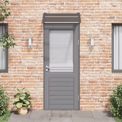 Tettoia per Porta Nera 80x75 cm Policarbonatocod mxl 119041 - Vista aggiuntiva 3