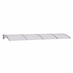 Tettoia per Porta Grigia 350x100 cm in Policarbonatocod mxl 71077 - Vista aggiuntiva 2