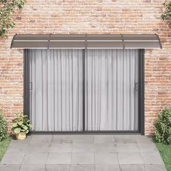 Tettoia per Porta Nera 350x100 cm in Policarbonatocod mxl 104461 - Vista aggiuntiva 3