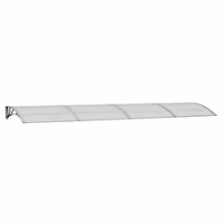 Tettoia per Porta Grigia 400x100 cm in Policarbonatocod mxl 119043 - Vista aggiuntiva 2
