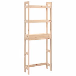 vidaXL Rastrelliera da Bagno 63x26x171 cm in Legno Massello di Pino - Vista aggiuntiva 2