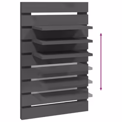 VidaXL 824765 scaffale Pino Grigio - Vista aggiuntiva 7