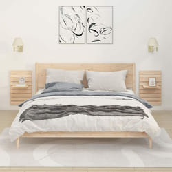 Mensole da Letto a Parete 2 pz, Mobile Moderno Legno Massello di Pino Vidaxl 8663