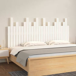 vidaXL Testiera da Parete Bianca 166x3x80 cm in Legno Massello di Pino