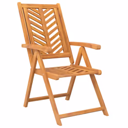 Sedie da Giardino Reclinabili 2 pz Legno Massello di Acaciacod mxl 81929 - Vista aggiuntiva 3