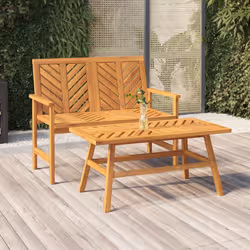 VidaXL 362234 panca da esterno Legno di acacia - Vista aggiuntiva 2