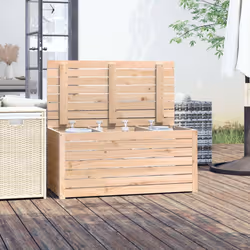 Contenitore Giardino 101x50,5x46,5 cm Legno Massello di Pinocod mxl 85636 - Vista aggiuntiva 3