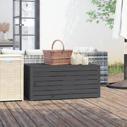 vidaXL Contenitore Giardino Grigio 101x50,5x46,5cm Legno Massello Pino