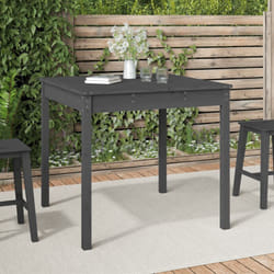 Tavolo da Giardino, Tavolo da Balcone Grigio 82,5x82,5x76 cm Legno Massello Pino Vidaxl 6205