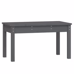 vidaXL Panca da Giardino Grigia 80x44x45 cm Legno Massello di Pino - Vista aggiuntiva 2