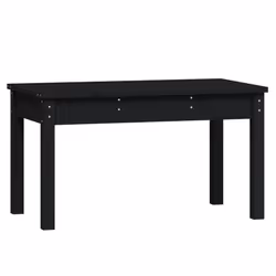 Panca da Giardino Nera 80x44x45 cm Legno Massello di Pinocod mxl 105887 - Vista aggiuntiva 2