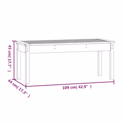VidaXL 824006 panca da esterno Legno - Vista aggiuntiva 8