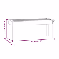 VidaXL 824007 panca da esterno Legno - Vista aggiuntiva 8