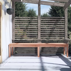 Panca da Giardino 2 Posti 203,5x44x45 cm Legno Massello Douglascod mxl 82294 - Vista aggiuntiva 3