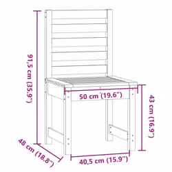 VidaXL 824030 sedia da esterno Terrazzo Legno - Vista aggiuntiva 8