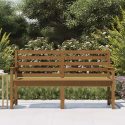 vidaXL Panca da Giardino Ambra 159,5x48x91,5 cm Legno Massello di Pino - Vista aggiuntiva 3