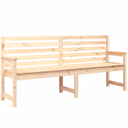 Panca da Giardino 203,5x48x91,5 cm in Legno Massello di Pinocod mxl 105923 - Vista aggiuntiva 2