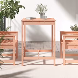 Tavolo da Giardino 82,5x82,5x110cm in Legno Massello di Douglascod mxl 129886 - Vista aggiuntiva 3