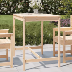 Tavolo da Giardino 121x82,5x110 cm in Legno Massello di Pinocod mxl 105906