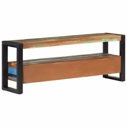 Mobile Porta TV 120x30x45 in Legno Massello di Recuperocod mxl 104043 - Vista aggiuntiva 3