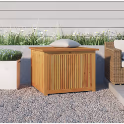 Questo contenitore da giardino in legno offre ampio spazio per decorazioni, attrezzi da giardinaggio e qualsiasi altra cosa c ...