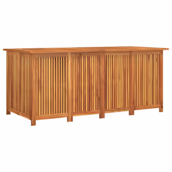 Contenitore da Giardino 175x80x75cm in Legno Massello di Acaciacod mxl 127688 - Vista aggiuntiva 2