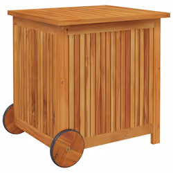 vidaXL Contenitore Giardino con Ruote 60x50x58cm Legno Massello Acacia - Vista aggiuntiva 3