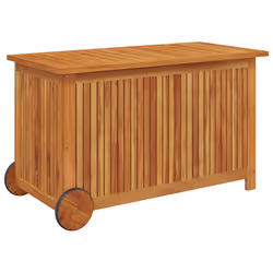 vidaXL Contenitore Giardino con Ruote 90x50x58cm Legno Massello Acacia - Vista aggiuntiva 3