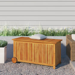 Vidaxl - Contenitore Giardino con Ruote 113x50x58 Legno Massello Acacia