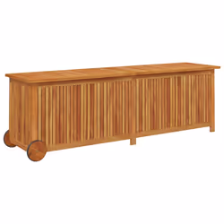 Contenitore da Giardino con Ruote 150x50x58cm Massello Acaciacod mxl 79020 - Vista aggiuntiva 2