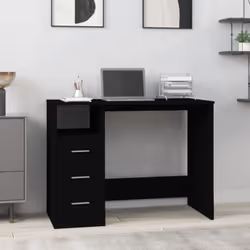 Portate un'aria di fascino elegante nel vostro studio o area di lavoro con questa scrivania con cassetti raffinata e moderna! ...