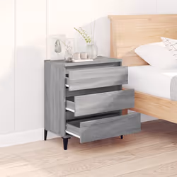 vidaXL Credenza Grigio Sonoma 60x35x70 cm in Legno Multistrato - Vista aggiuntiva 3